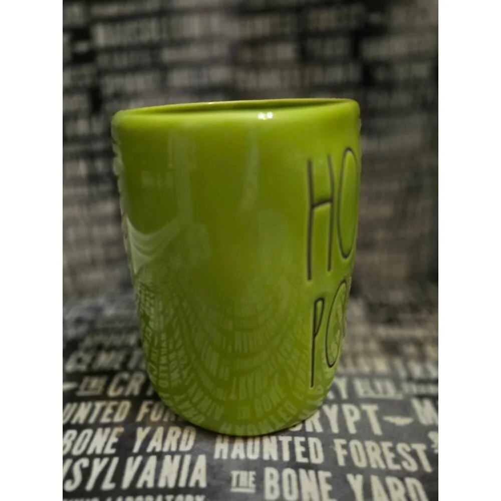 NWT Rae Dunn Neon Green Hocus Pocus Coffee Mug Halloween